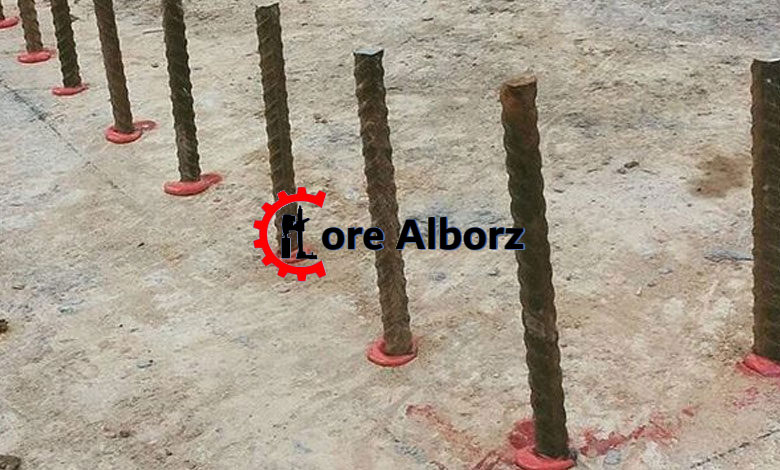 کاشت میلگرد در بتن